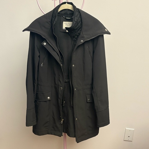 Nautica Women's Black Utility Jacket - Picture 1 of 5